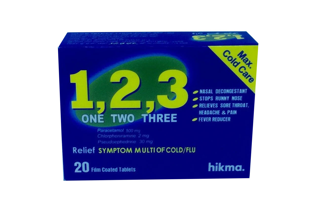 1,2,3 таблетки от Hikma Pharma